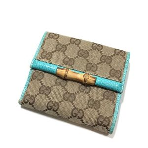 GUCCI RARE BAMBOO MONOGRAM WALLET